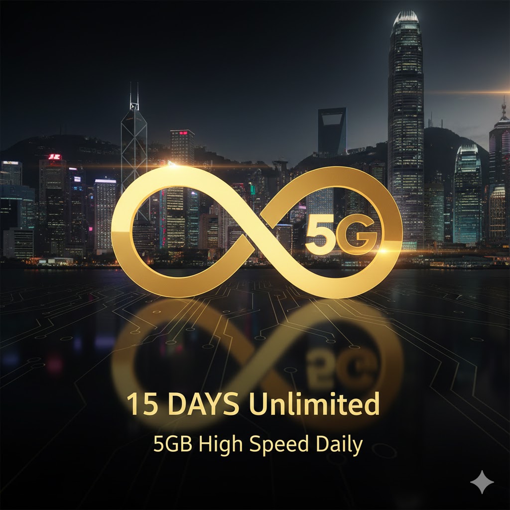 內地15天不限量(5G/日高速)